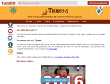 Tablet Screenshot of micmaths.com